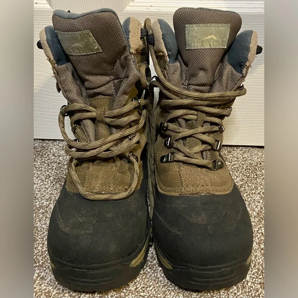 Polar Edge Mens Thermolite Waterproof Boots Size 8